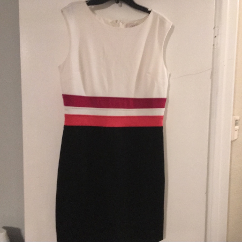 Ann Taylor Loft color block dress size 6